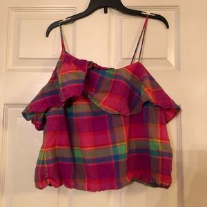 Asymmetrical Colorful tank top